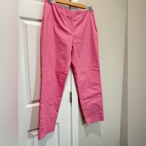 Piazza Sempione Emanuela Pant Cropped Pink and white Polka dots Made in Italy 44